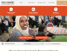 Tablet Screenshot of mosaicnet.ca